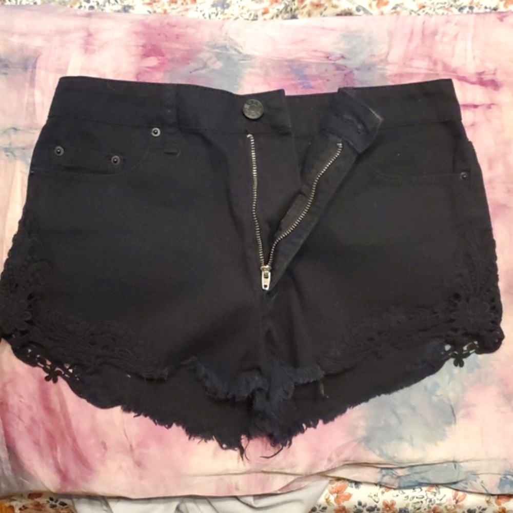 bdg high rise black dree shorts